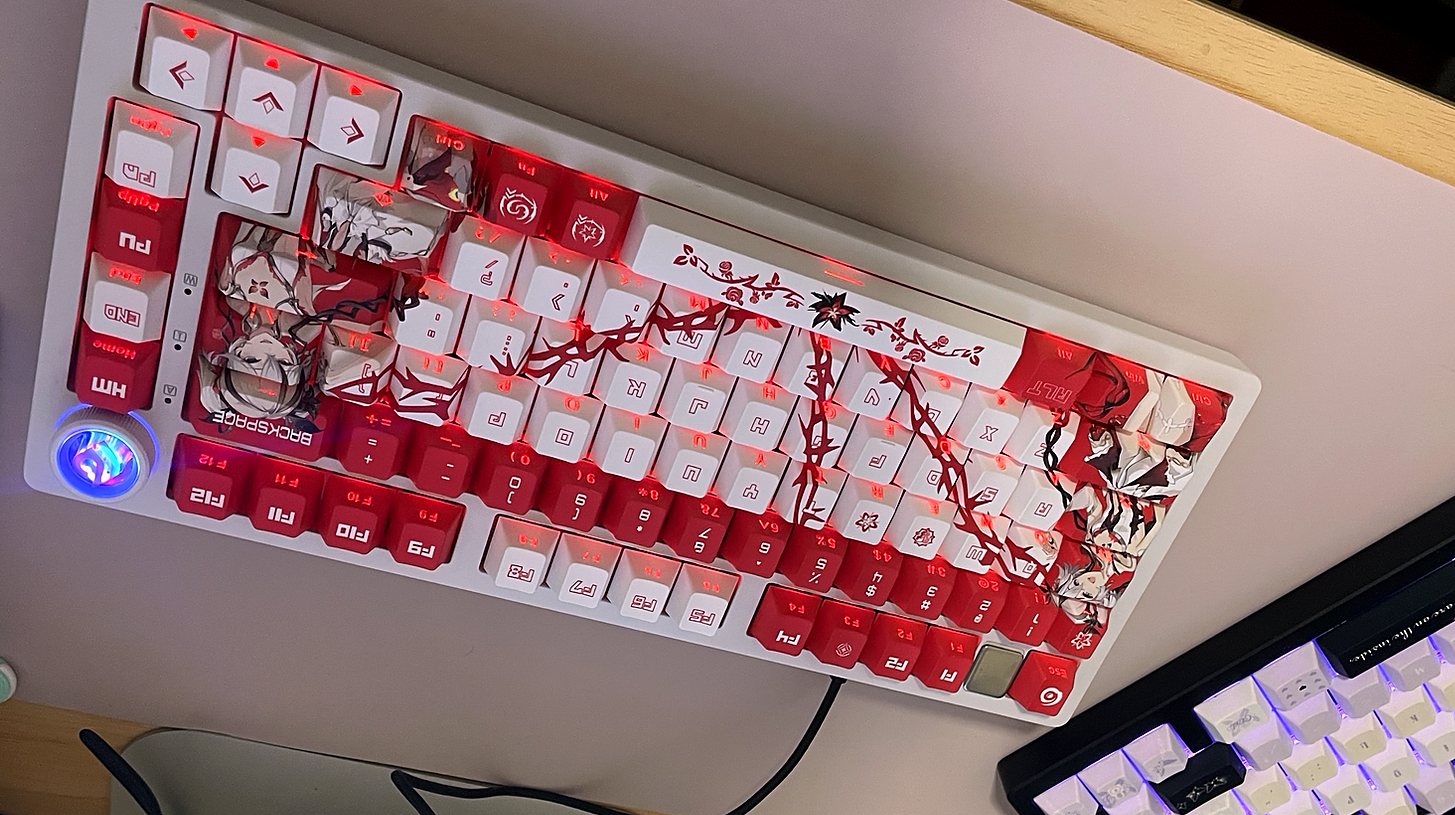 Dual keyboard desk setup reference