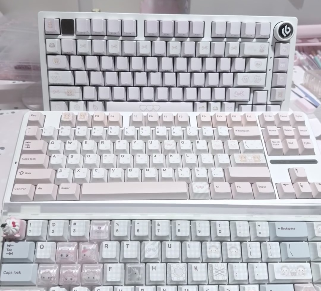 Pastel keyboard lineup reference
