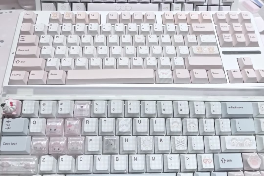 Pastel keycap styling reference