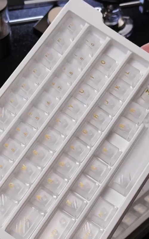 Translucent keycap kit styling reference
